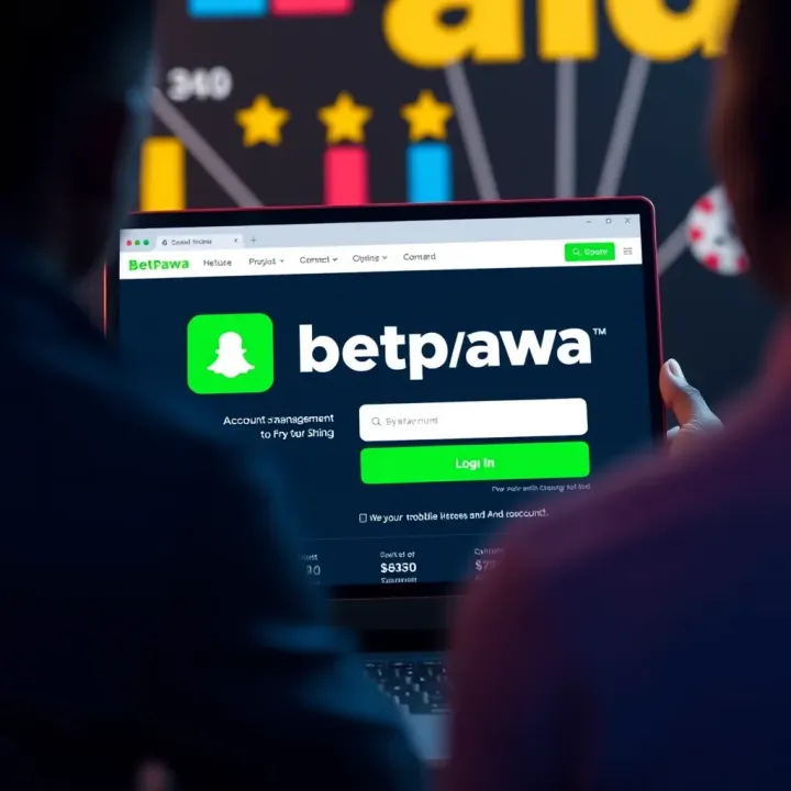 Features overview of Betpawa app highlighting sports betting options and secure account management