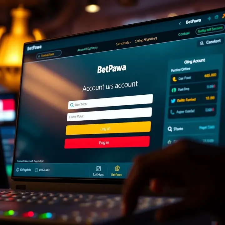 User-friendly Betpawa app interface showing sports betting options and secure login icons