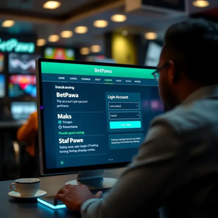 Using Betpawa App for Live Odds and Secure Betting User navigating Betpawa app showing live odds and secure betting features