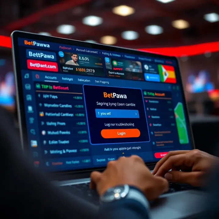 BetPawa app interface showing sports betting options and account balance