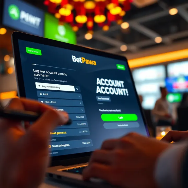 User interface of Betpawa showing sports betting options and live odds