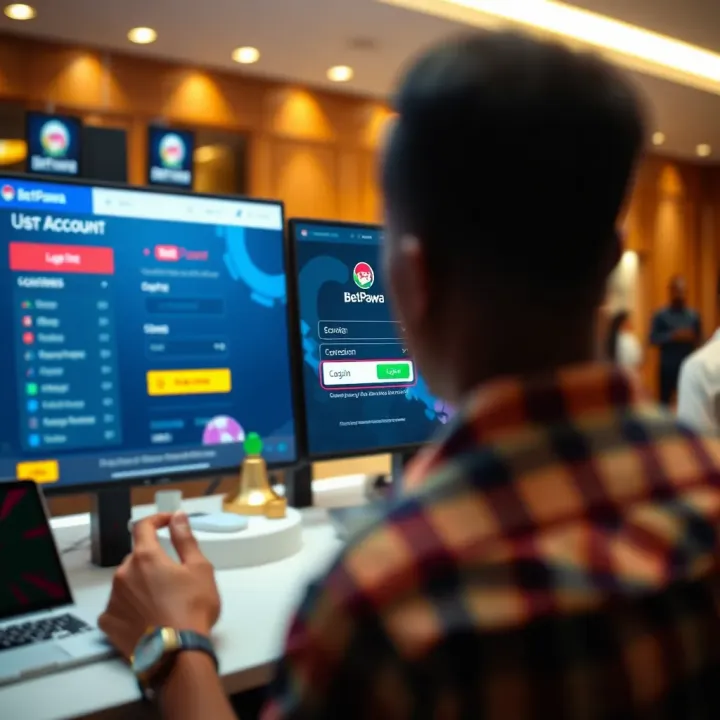 Ensuring Secure and Confident Betting on BetPawa Lite Illustration of secure sports betting with BetPawa Lite highlighting safety features
