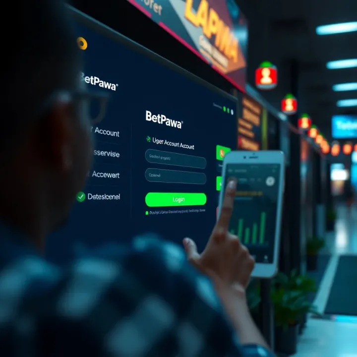 User encountering login error on a digital betting platform with a notification alert