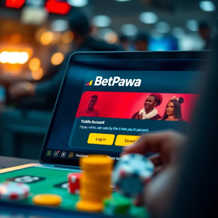 Usage of BetPawa Logo Across Different Platforms Illustration of various devices displaying the BetPawa logo showcasing versatility and branding consistency