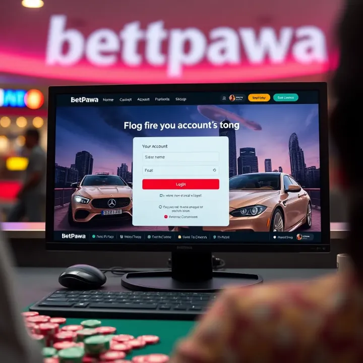 Illustration of secure login and fund deposit process on Betpawa Oldmobile platform