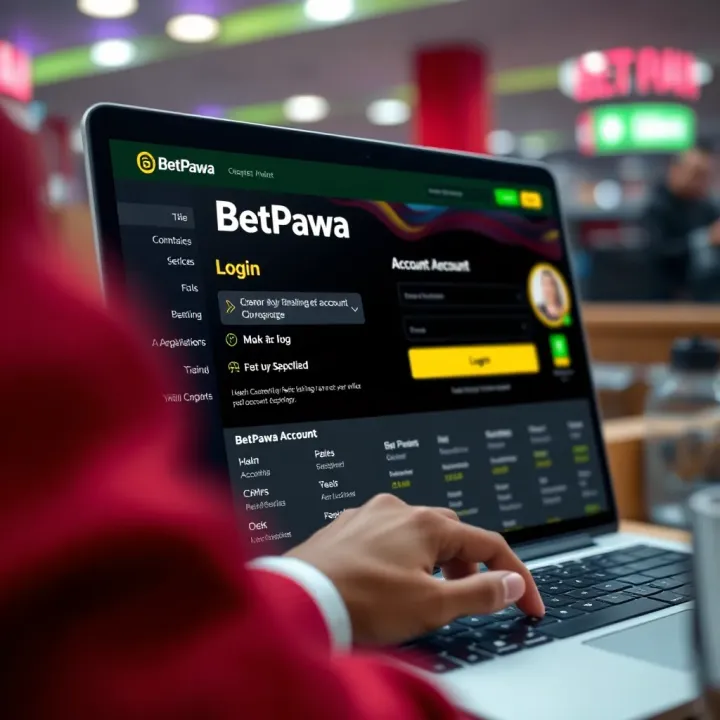 User interface of Betpawa Paris Sportif showing available sports and betting options