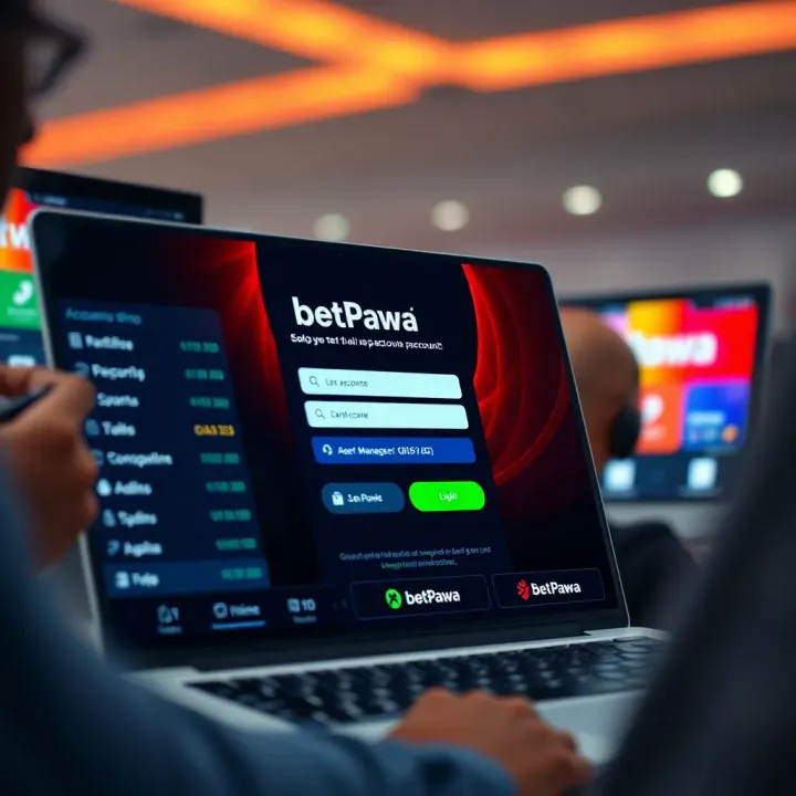 Secure mobile platform displaying BetPawa app interface for live sports betting