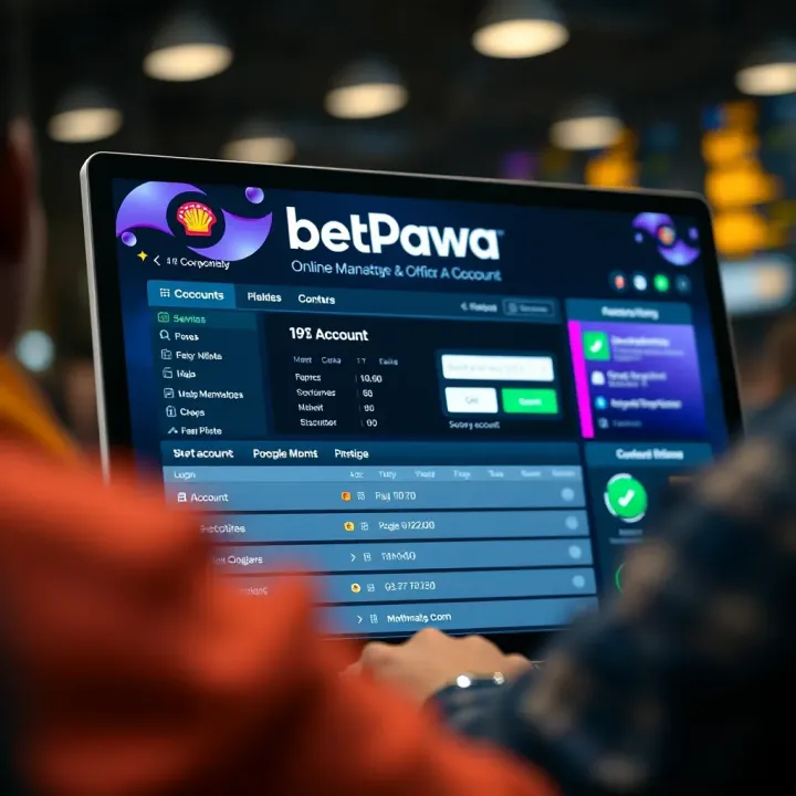 Inside a Betpawa Shop: Local Access to Sports Betting A local sports betting shop with a counter displaying betting slips and a digital odds board in the background