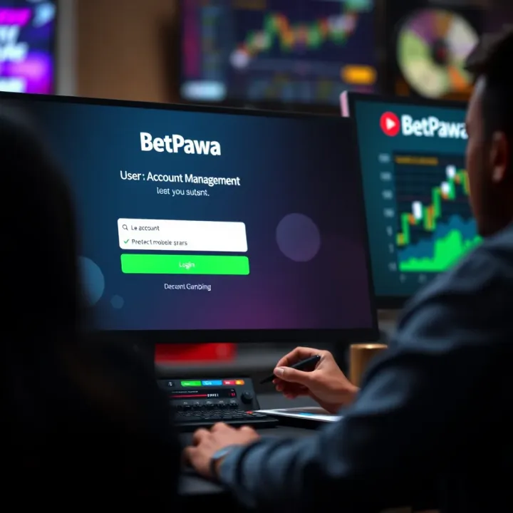 User interface displaying the BetPawa UG login screen with options for entering credentials