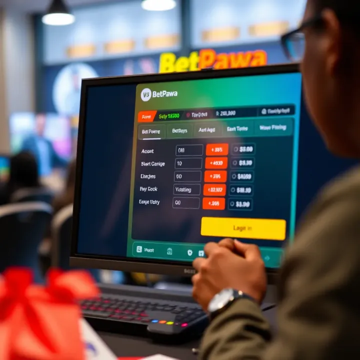 Screenshot of Betpawa app interface showing sports betting options on a Windows desktop