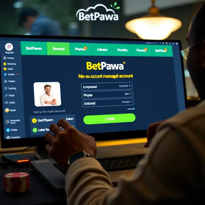 User interface displaying BetPawa web app features for sports betting in Nigeria