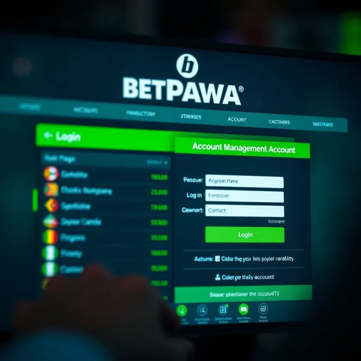 User interface displaying BetPawa Uganda login screen on a mobile device