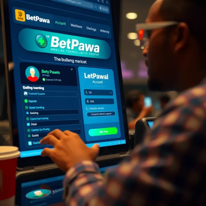 User navigating through the Betpawa app installation screen on an Android phone
