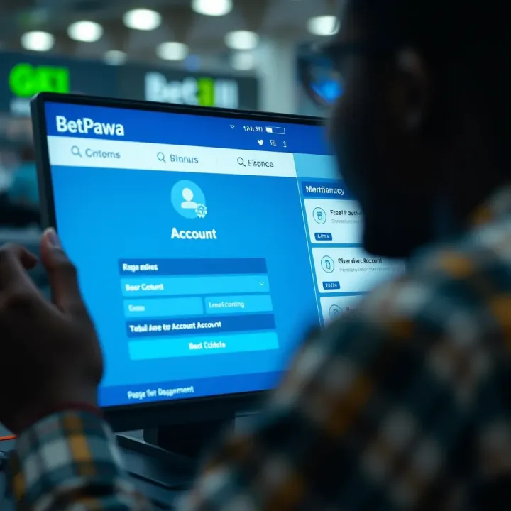 Navigating M BetPawa After Login Dashboard view showcasing various sports betting options and account features