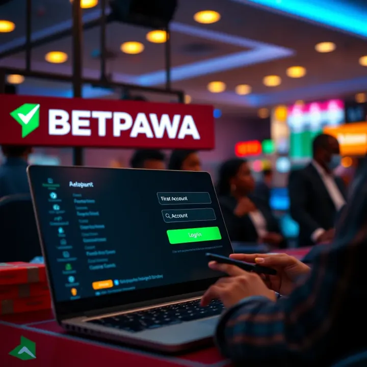 Mobile phone screen showing BetPawa app withdrawal section with account balance and withdrawal options