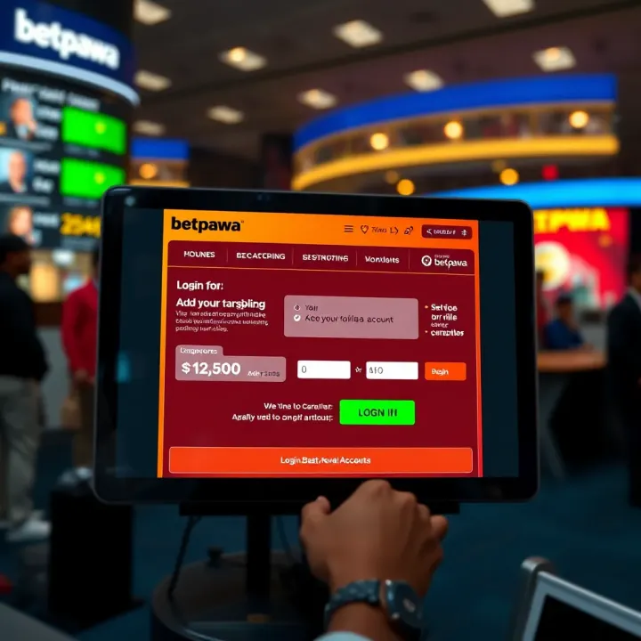 User entering login credentials on Betpawa Shop website interface