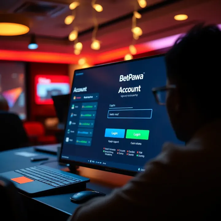 Illustration of secure online payment method with BetPawa platform on PC