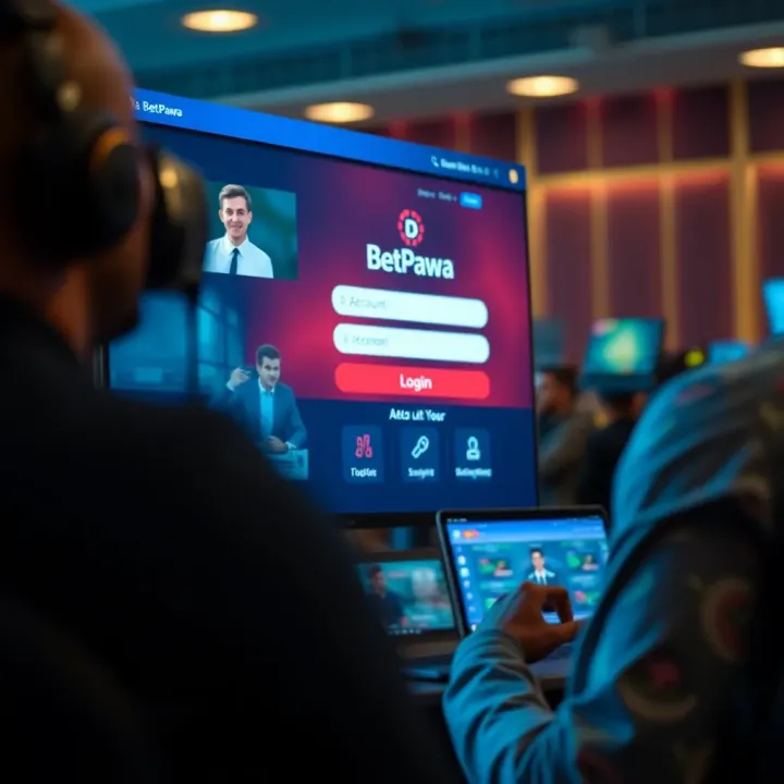 Mobile phone displaying Sport Betpawa app with betting options