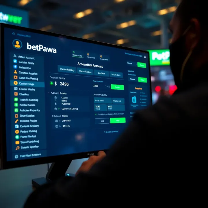 User interface showing various betting options available on BetPawa platform
