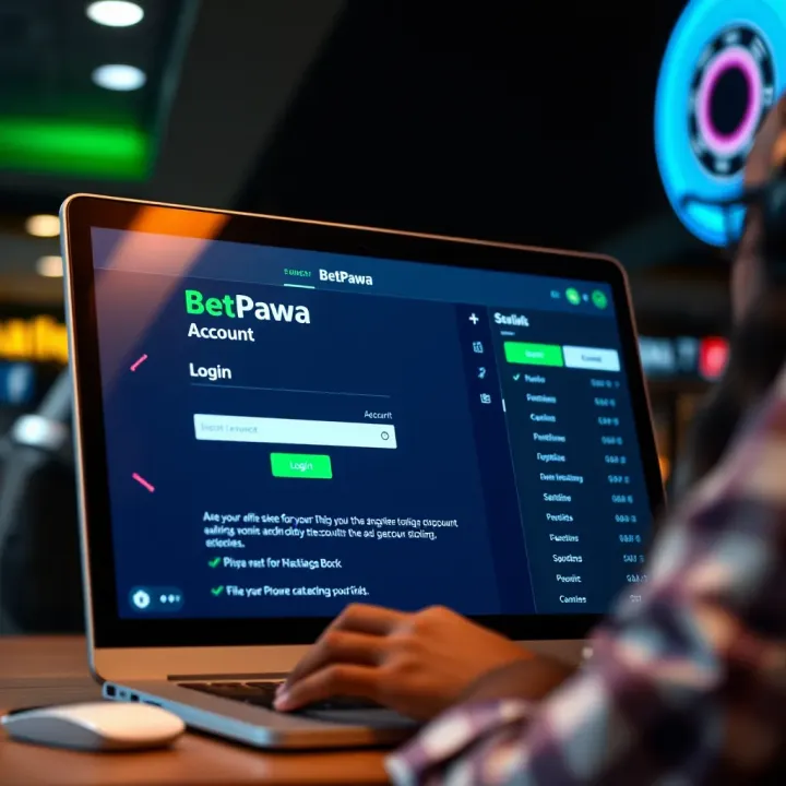 User interface of BetPawa BJ showing sports betting options and live odds