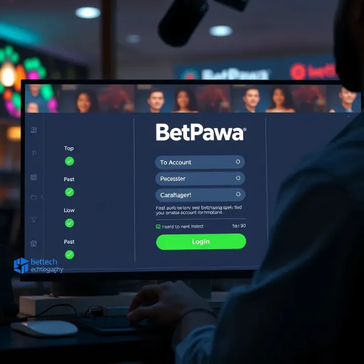Interface of Betpawa platform showing how to access booking code feature