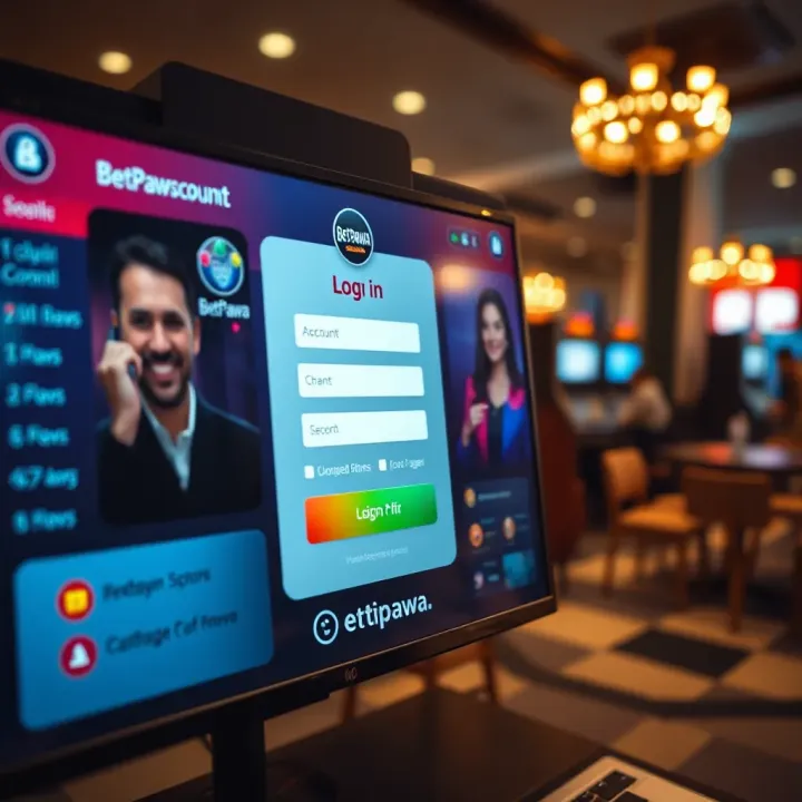 Illustration of a smartphone screen displaying the BetPawa payment interface with Paystack option highlighted