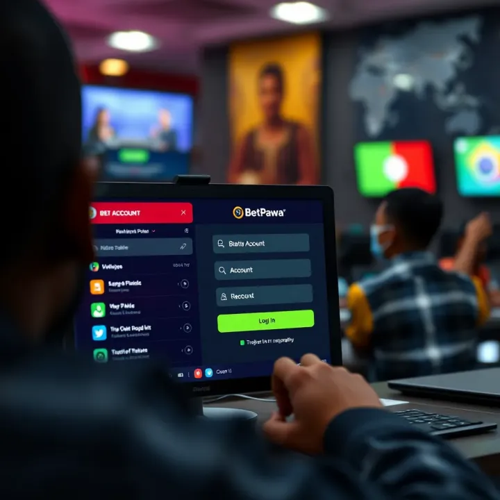 BetPawa Shop Betting Interface and Transaction Features User interface of BetPawa Shop displaying betting options and transaction features for Nigerian sports bettors
