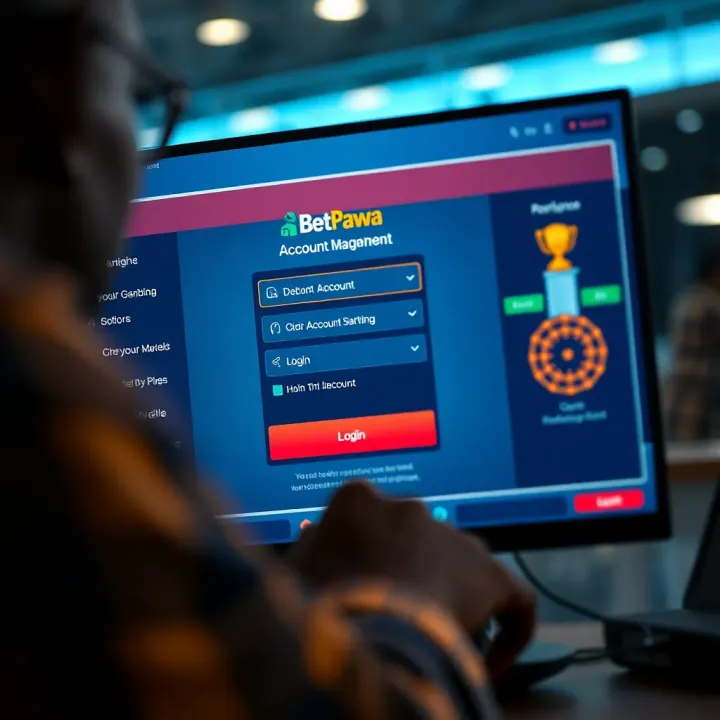 Illustration of a mobile phone screen displaying the Betpawa betting app interface with promotional code input